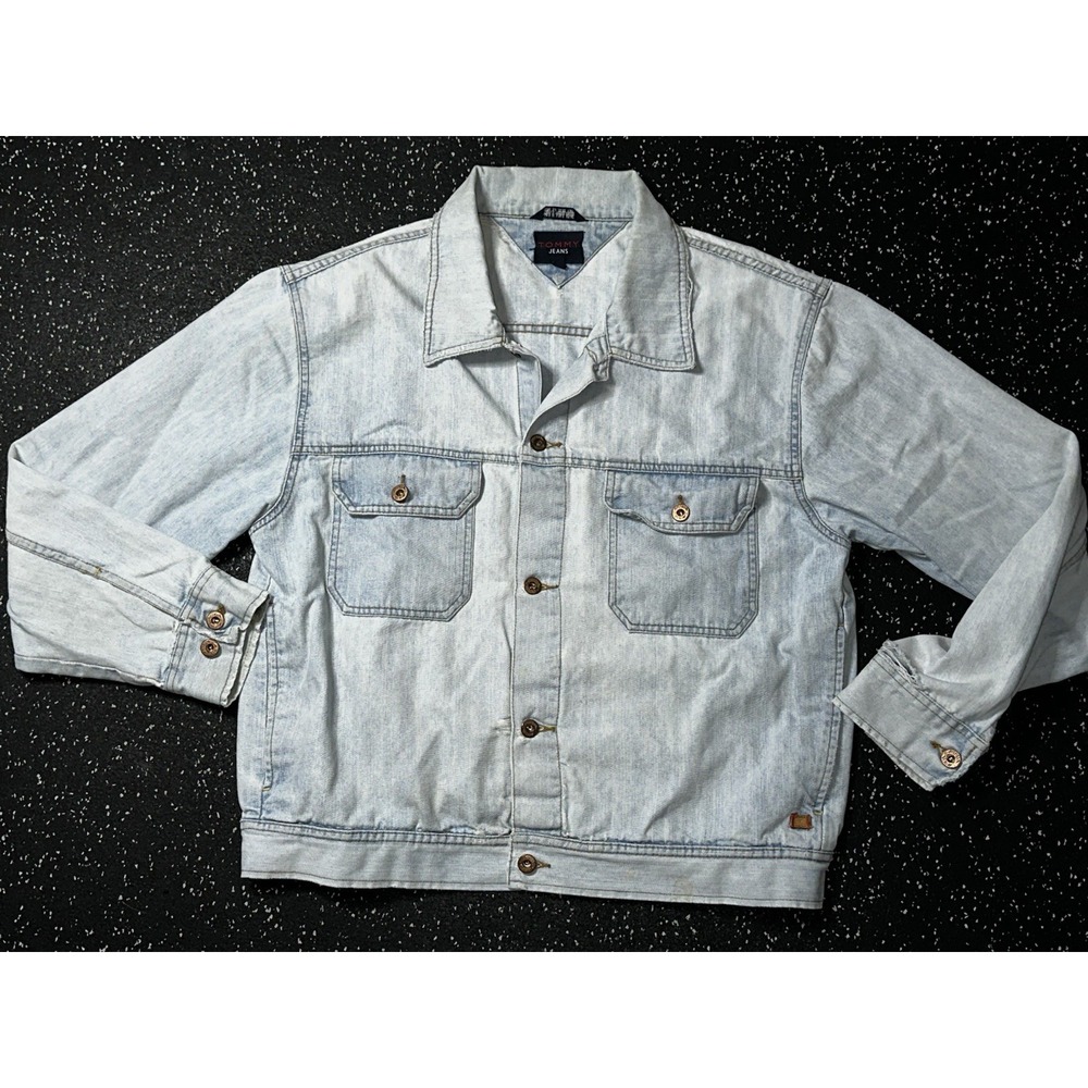 Vintage Tommy Jeans Light Wash Denim Jacket Light Weight Tears